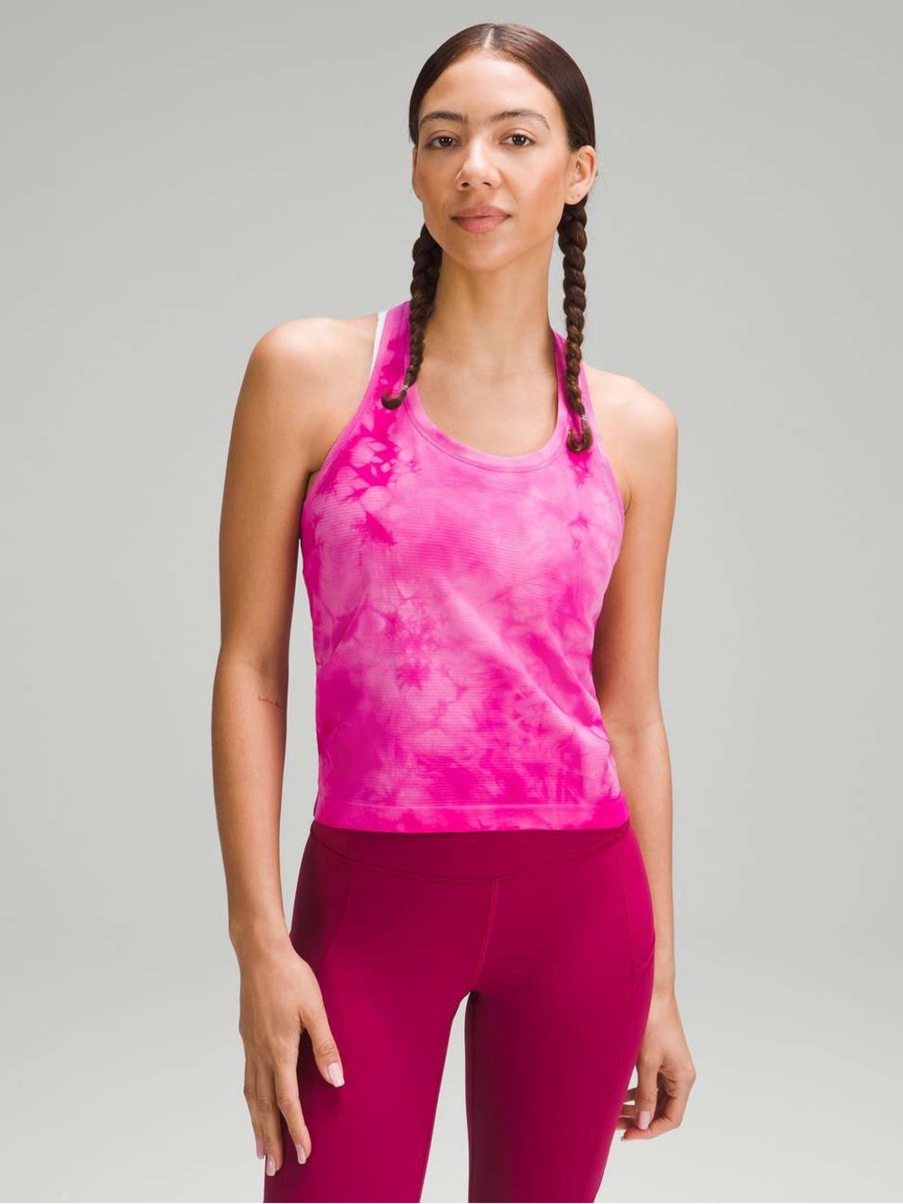 068. Lululemon Swiftly Tech Racerback Tank Top 2.0 *Race Marble Dye Sonic Pink 6
